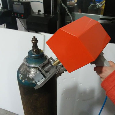 ประเทศจีน ถังแก๊สขวดนิวเมติก Dot Peen เครื่องแกะสลักหมายเลขวันที่ใบรับรอง ISO ผู้ผลิต