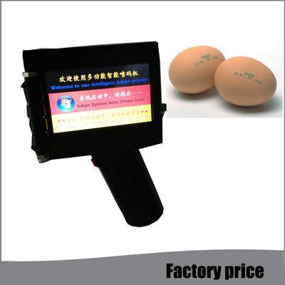 ประเทศจีน เครื่องพิมพ์วันที่เครื่องพิมพ์อิงค์เจ็ทอุตสาหกรรมมือถือแบบพกพาสำหรับไข่ในชุดดำ ผู้ผลิต